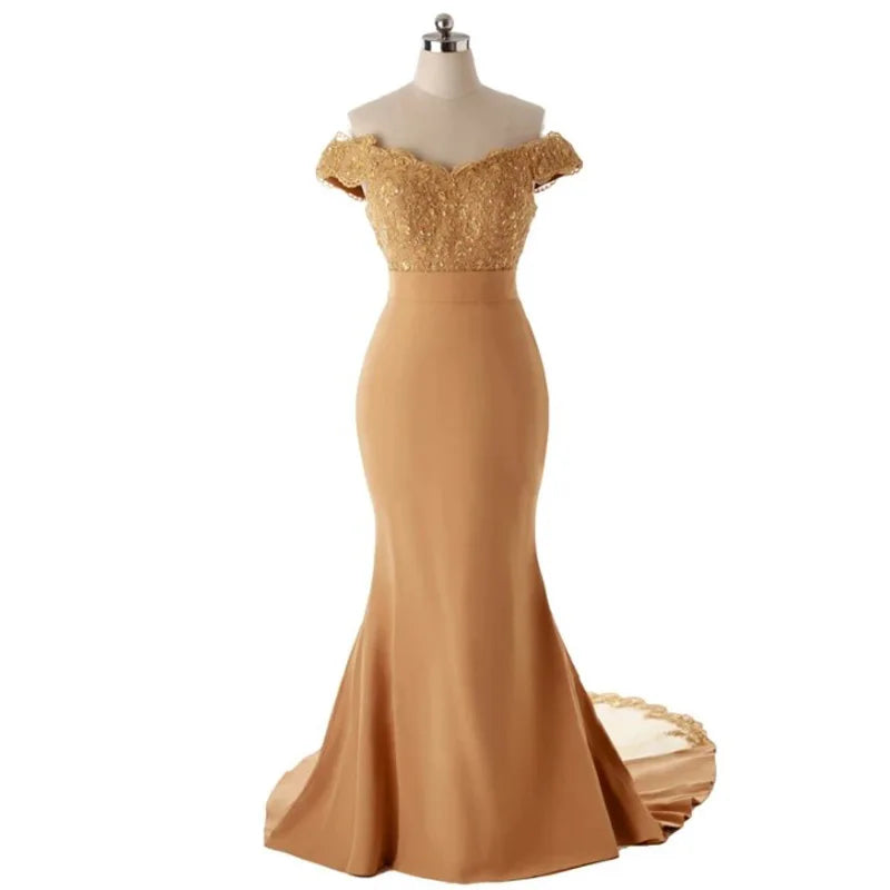 chinese dress ladies Elegant One-Shoulder Emerald Green Mermaid Long with Tail Bridesmaid Dresses Custom Color / US12 main image 0
