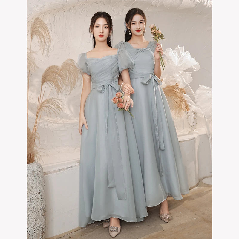 luulla bridesmaid dresses Green Tulle Long A Line Prom Dress Cute Bridesmaid Dress