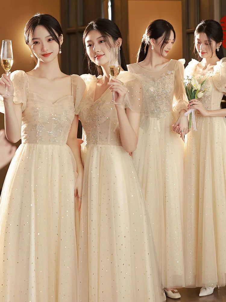 princess polly baby blue dress Sparkling Champagne Sequin Bridesmaid Dresses With Sleeves on Luulla