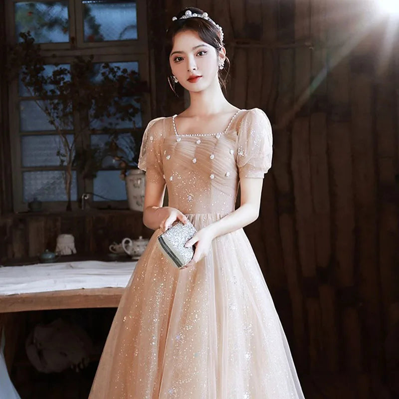 slim fit dress slacks Black Tulle Fit & Flare Dress main image 0