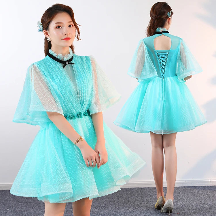 women's light blue winter princess dress Velvety Soft Sisters Forever Princess Size 5-6 main image 1