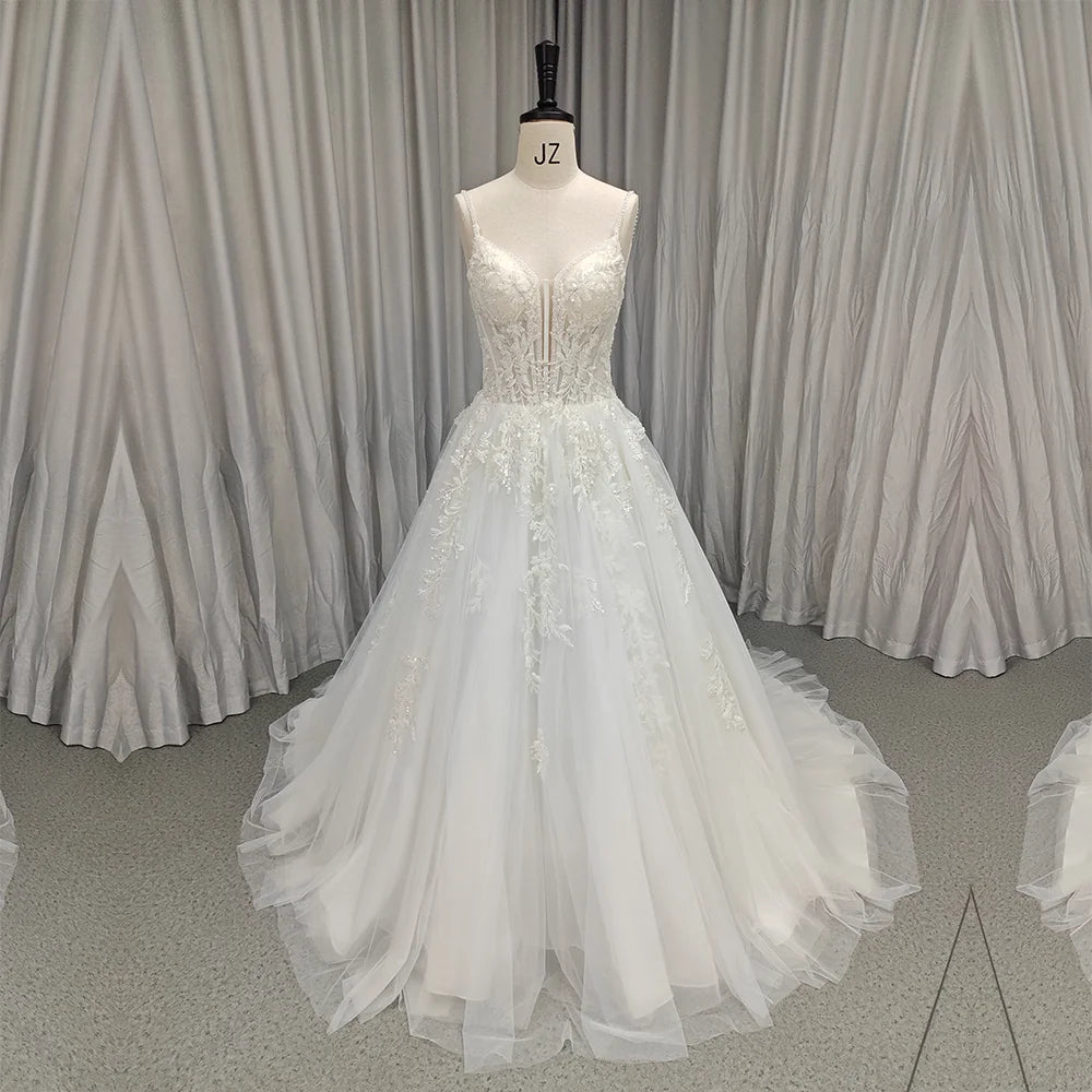 dream dress bridal and formal DreamDress By PMN Lieu Cheongsam Inspired Ao Dai Wedding Dress Gown Illusion Flowers Lace Dress Chapel Cape White Pants | Size: Custom