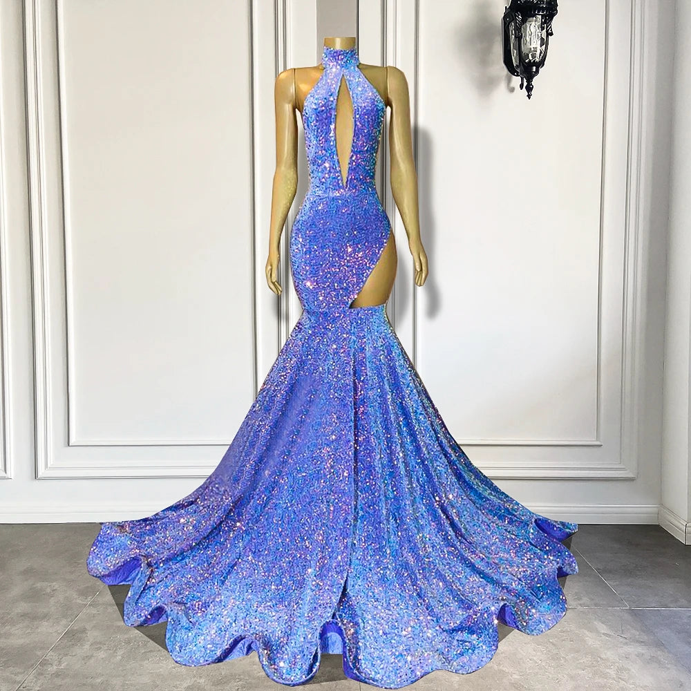 lavender backless dress Simple A Line V Neck Backless Long Lavender Prom Dress, Backless Laven –  abcprom main image 0