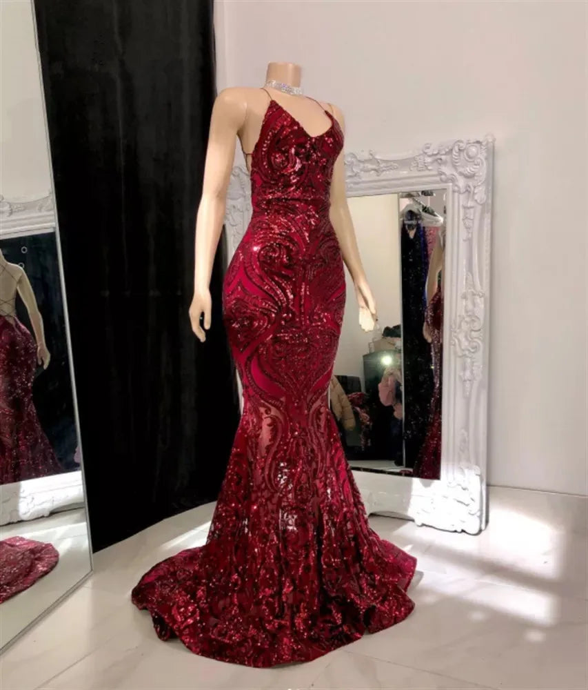 burgundy sequin halter dress Nylah Beaded Halter Mini Dress / Burgundy | MESHKI main image 0