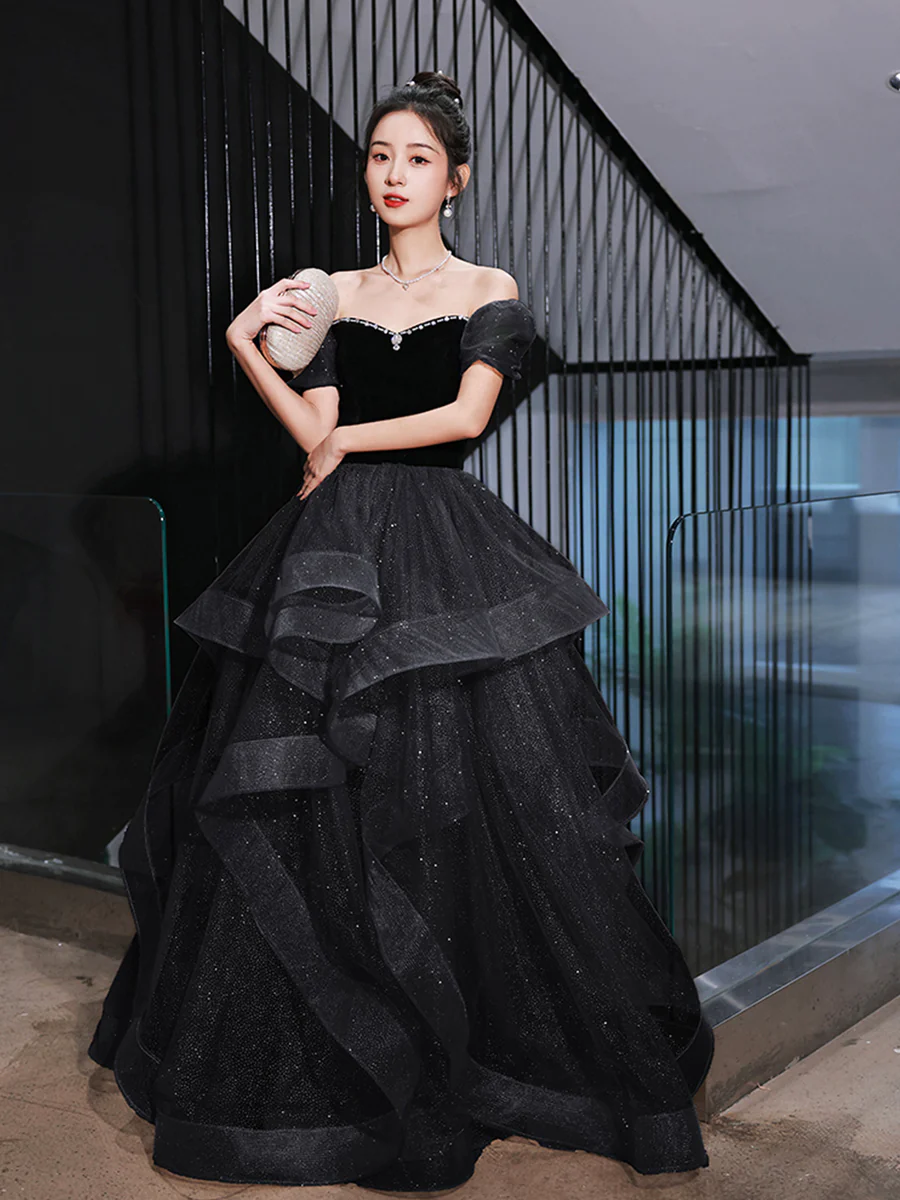 open lace back dress Black Mini Dress Birthday Party Dress Short Prom Dress fg6022  formalgowns