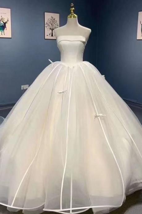 Starry Dream Bridal Gown, Strapless Wedding Dress,handmade