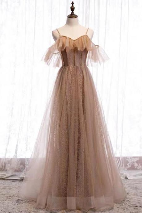 New, spaghetti strap party dress, fairy prom dress,cute birthdady dress,handmade ,JB0230