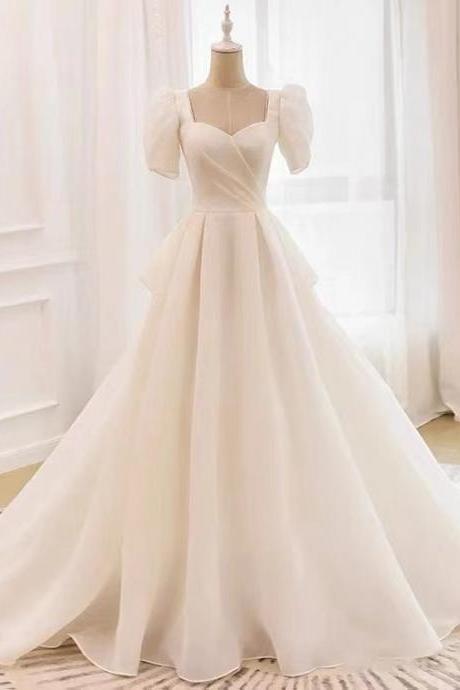 Princess Light Wedding Dress, , Fairy Bridal Dress,handmade