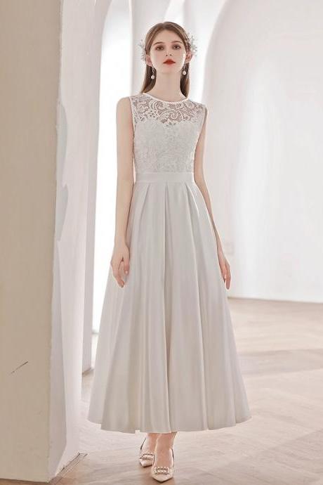 Cap Sleeve Wedding Dress,bride Wedding Dress, Cute Party Dress,temperament Simple Wedding Dress, Sweet Bridal Dress,handmade