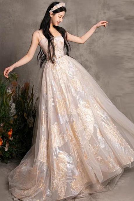 Halter Evening Dress, Senior Sense Party Dress, Luxurty Prom Dress,temperament Girl Dress,handmade