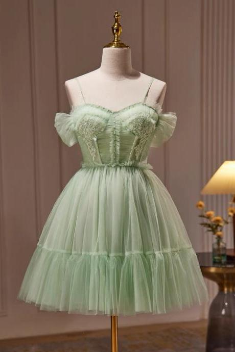 Green Prom Dress,chic Evening Dress,sweet Brithday Dress,cute Homecoming Dress,fairy Party Dress,handmade