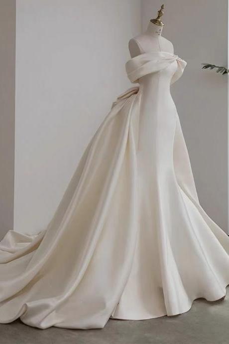 Luxury wedding dress, fairy wedding dress, off shoulder bridal dress,Handmade