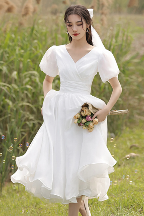 elegant petite mother of the bride dresses with sleeves Ivory Elegant Prom Dresses for Women Party Gown main image 0