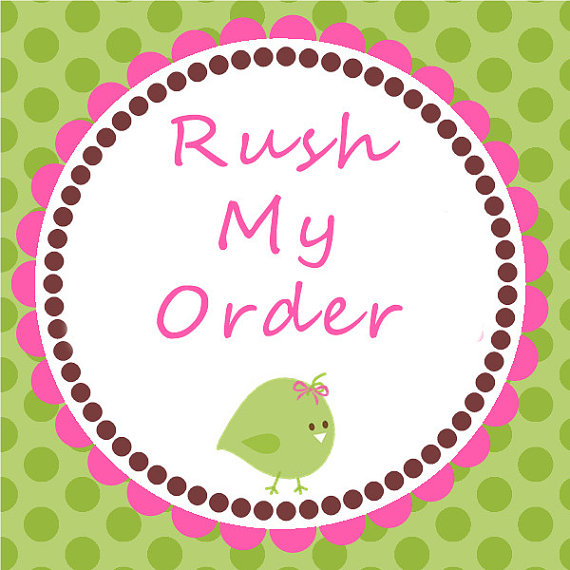 Rush order fee fast shipping fee