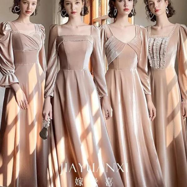 Greek Goddess Prom Cocktail Dress Grecian Style Formal Dress WDBFY Puffy  Sleeve Prom Dress Long Princess