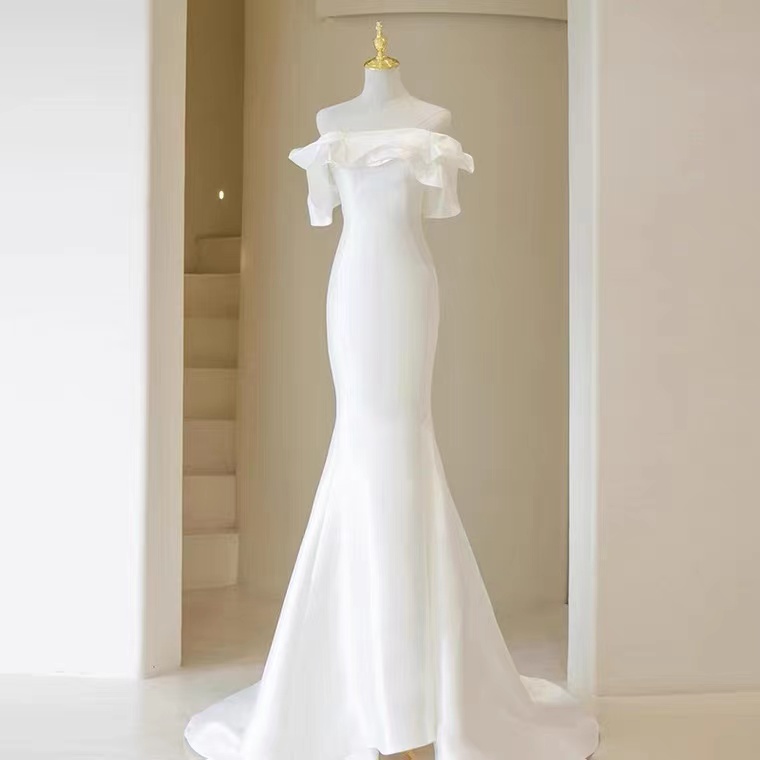 Strapless Wedding Dress,sexy Mermaid Bridal Dress, Handmade on Luulla