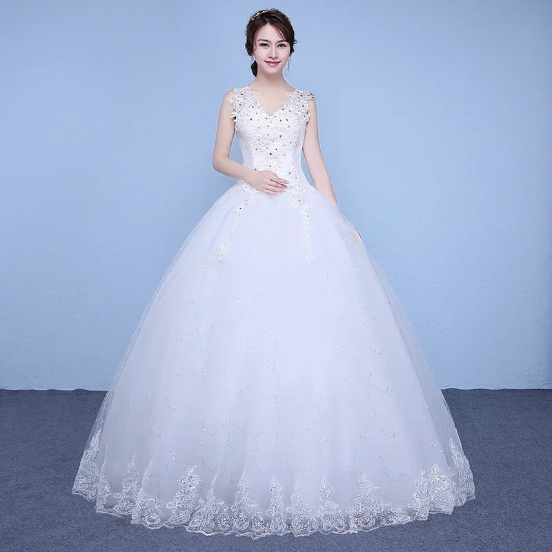 Exquisite Beaded Lace Bridal Gown With Train on Luulla