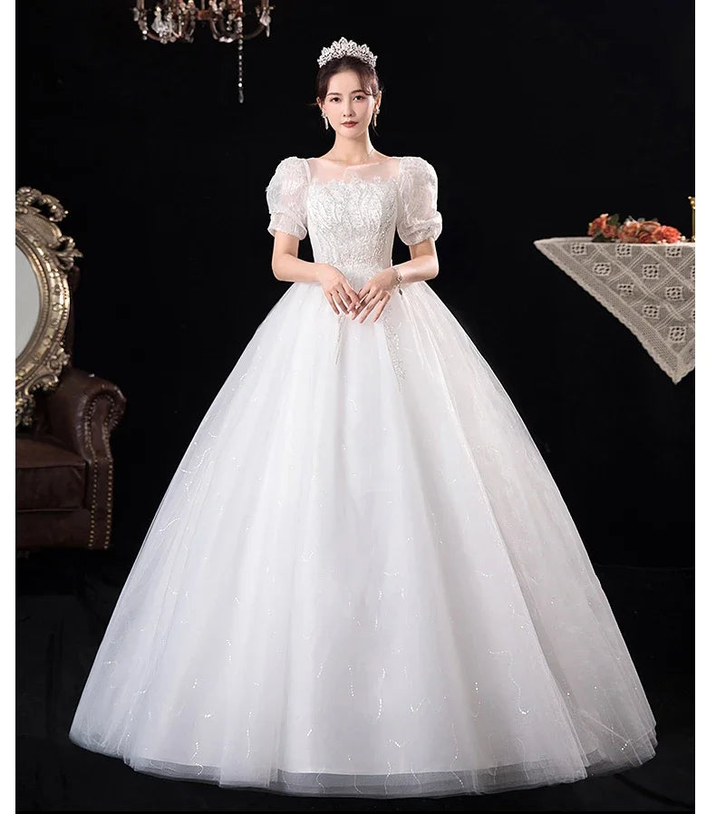 Puff-Sleeve Gown Evening Ball main image 0