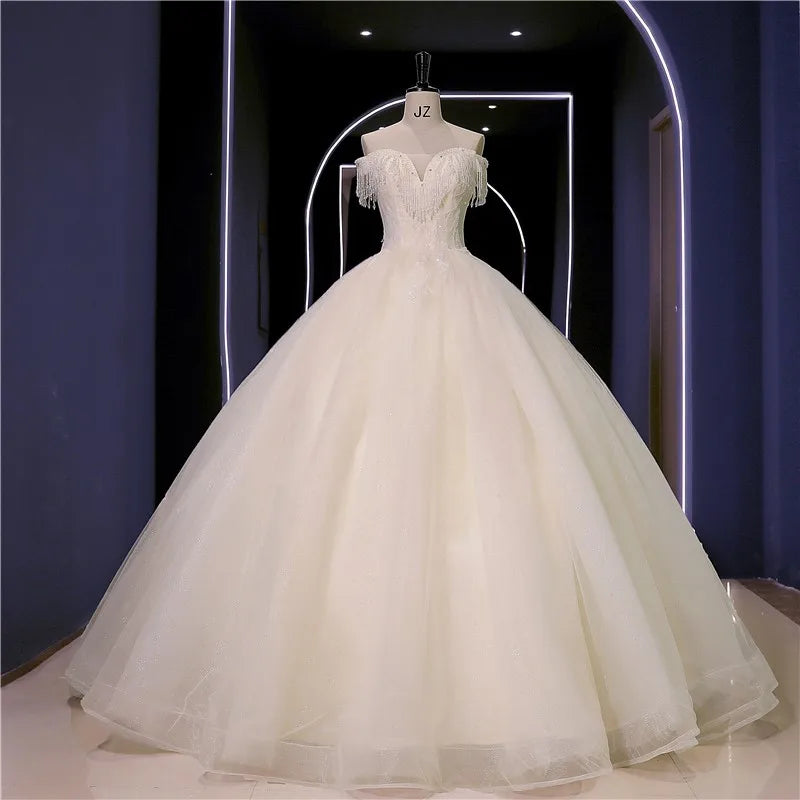 Mermaid Wedding Dresses Long For Women 2025, Exquisite Off-shoulder